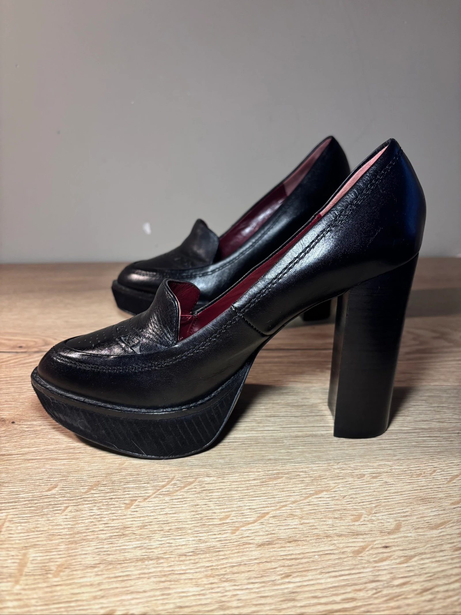 Marc Jacobs Black Leather Platform Heels EU 36 – photo 10